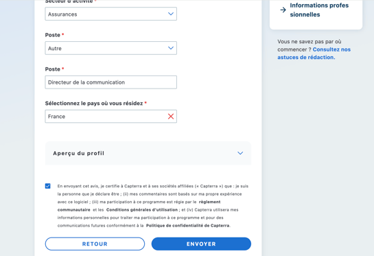 étape 9 capterra avis