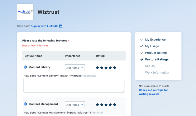 Step 6 capterra review
