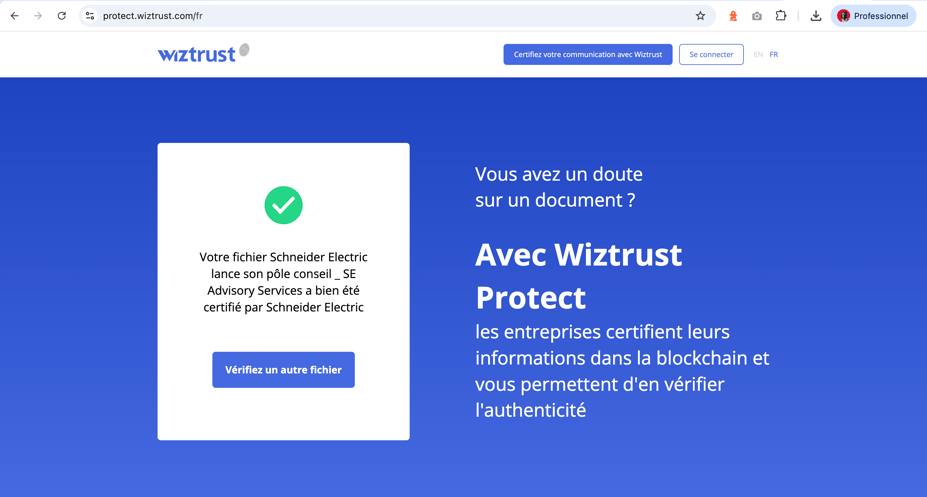 Wiztrust Protect Vérifier 3