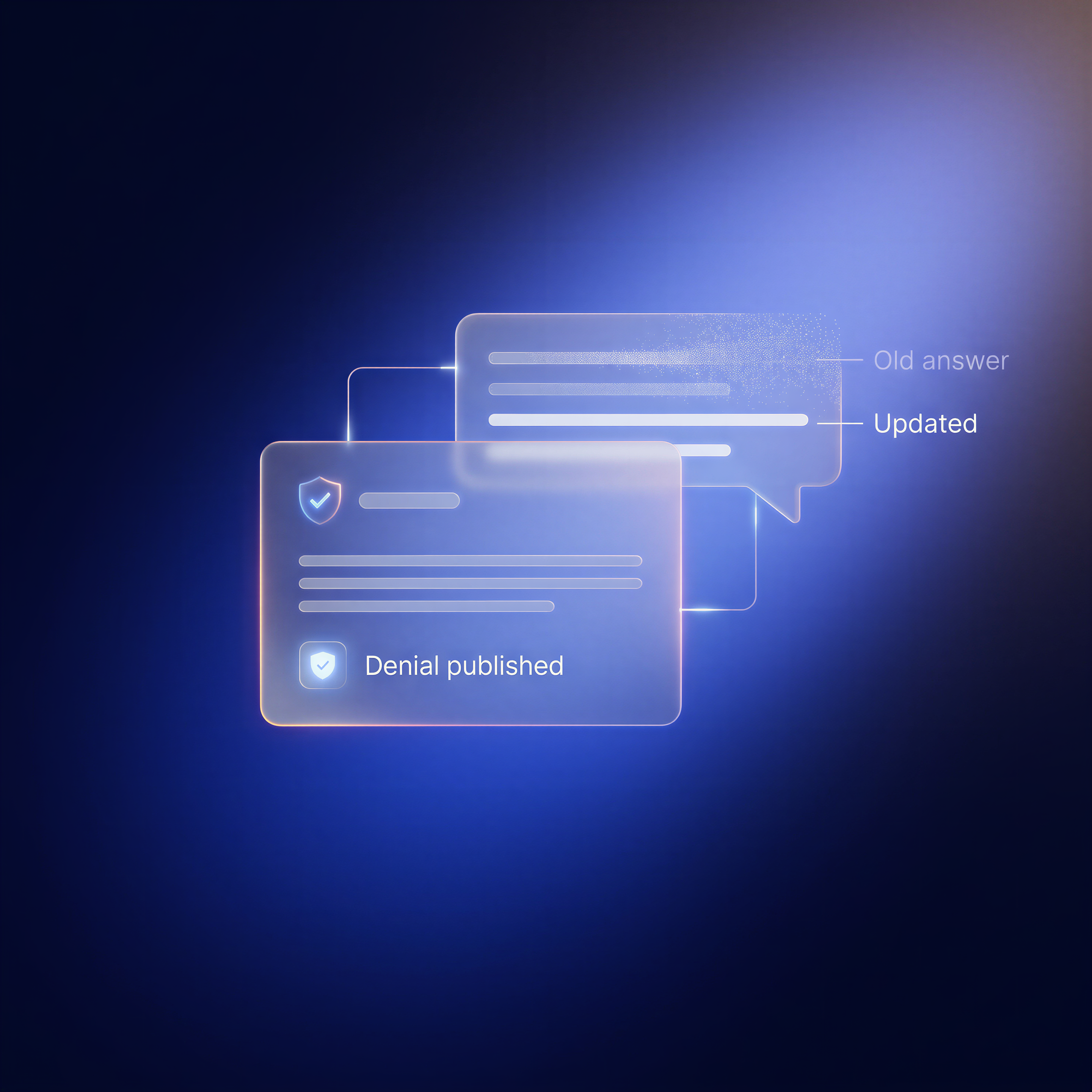 How can PR teams get AI to stop repeating a false claim after a denial?