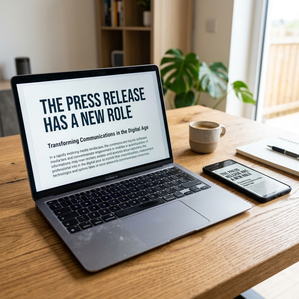 The press release has a new role