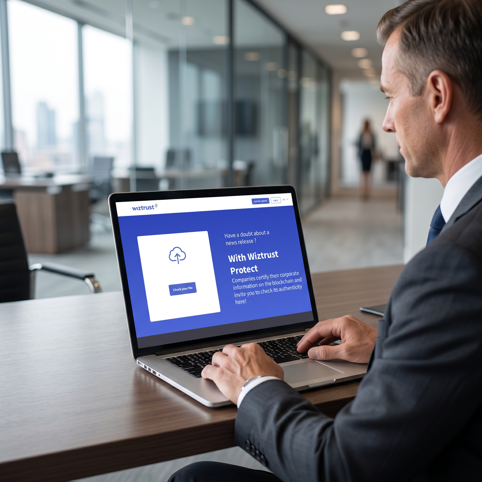 Verify content with Wiztrust Protect